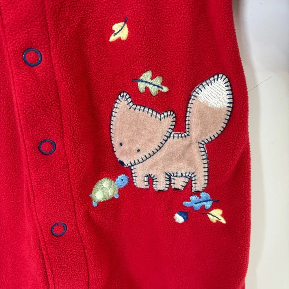 Carter’s Celebrating Childhood Vintage Forest Friends Red Fox & Turtle Romper - Picture 2 of 5